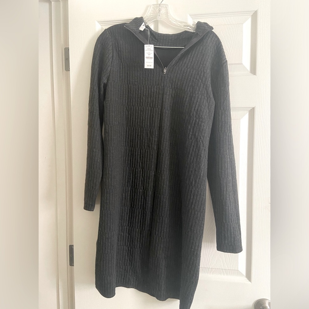 New with tags White House black market ribbed midi dress size L